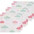 thumbnail image 6 of Coolnut 6 PCS Cute Cartoon Clouds Washcloths, 12x12 Inches Cotton Wash Cloths, Highly Absorbent and Soft Face Towels for Bathroom,Gym,Hotel and Spa, 6 of 6