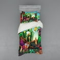 thumbnail image 1 of Ambesonne Animal Bedding Set 3 Pcs, Butterfly Bee in Exotic, Twin XL, Multicolor, 1 of 3