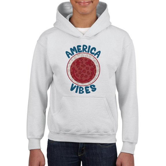 America Vibes Hoodie Juniors -Image by Shutterstock, x-Large