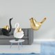 thumbnail image 2 of estatua de cisne,Estatuas y figuritas de cisne de cerámica modernas Esculturas,Escultura de animales Decoración centro de mesa,Figura de pájaros,Figura de pájaro dorado,decoración del, 2 of 8