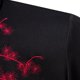 thumbnail image 5 of Blusa y camisa de manga larga con cuello vuelto para hombre, estilo informal, a la moda, con bordado y botones estampados, blusa de manga larga con cuello vuelto, blusa de poliéster para hombre, 5 of 8