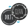 thumbnail image 4 of Unique Bargains Dirty Clean Dishwasher Magnet Round Refrigerator Sign Magnet Black, 4 of 5