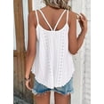 thumbnail image 5 of Womens Tank Tops Eyelet Sleeveless Spaghetti Strap Camisole Casual Summer Flowy Tops for Women, 5 of 5