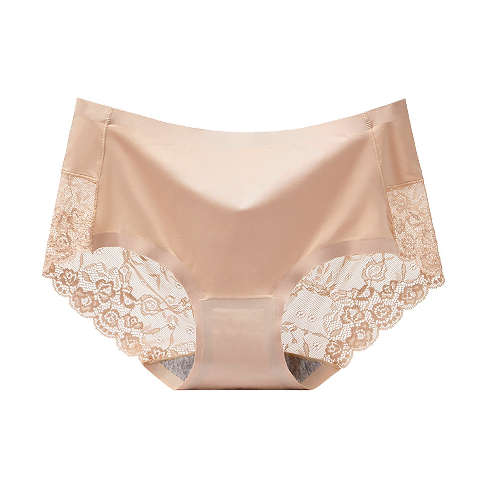 PEASKJP Women's Underwear Basic Seamless Breathable High Waist Hi Cut