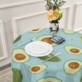 thumbnail image 6 of Coolnut 60" Avocado Round Tablecloth, Waterproof Tablecloth Stain Resistant and Wrinkle Decorative Patio Table Cloths for Kitchen Dinning Room Party Home Garden Picnic, 6 of 7