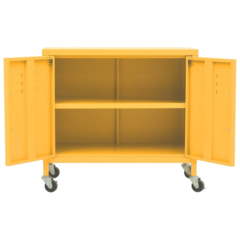 vidaXL Storage Cabinet Freestanding File Cabinet with Shelves for Office Steel
