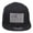 Black, variant on Grey American Flag Patched Flat Snapback Cap - Black OSFM