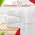 thumbnail image 3 of RIVERSIDE Cotton Bath Towels 24 x 48 Set of 4 with 450 GSM Soft Absorbent and Lightweight for Bathroom Spa - White, 3 of 8