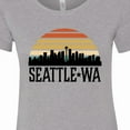 thumbnail image 4 of Inktastic Seattle Washington Skyline Sunset Women's T-Shirt, 4 of 5