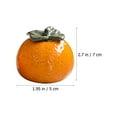 thumbnail image 2 of 1Pc Simulated Orange Tea Canister Ceramic Food Seal Jar Party Ornament Orange, 2 of 6