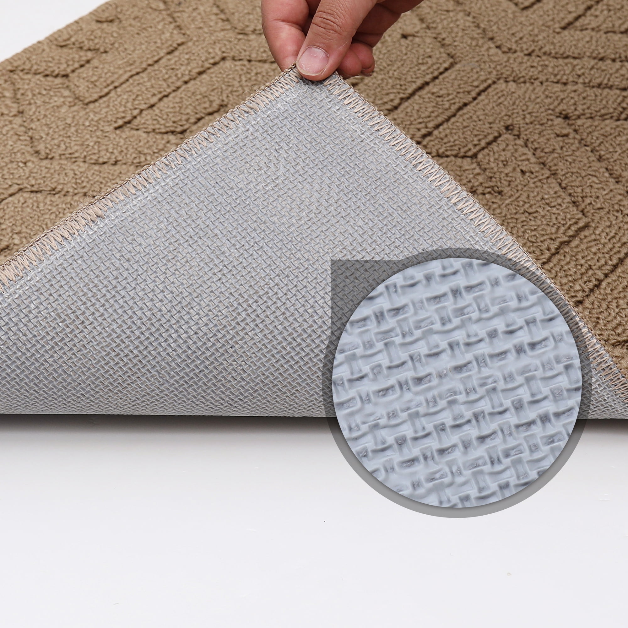 Heeneeso J42 Outdoor Rug Checkered Door Mat, Machine Washable Doormat Indoor Absorbent