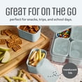 thumbnail image 3 of Cook With Color 8-Compartment Snackle Box Food Storage Carrier and Charcuterie Container, Divided Serving Tray with Lids and Handle, Gray, Portable and Dishwasher Safe, 3 of 7