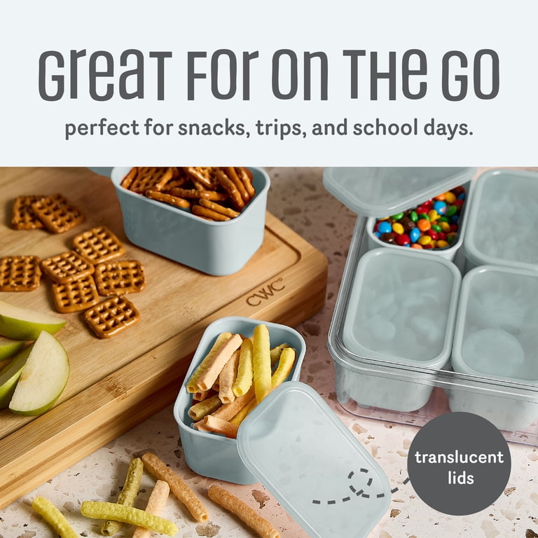 Cook With Color 8-Compartment Snackle Box Food Storage Carrier and