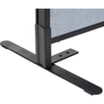 thumbnail image 3 of 60-1/4"W x 72"H Freestanding Office Partition Panel with Partial Window, Blue, 3 of 4