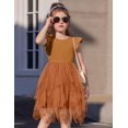 thumbnail image 3 of Arshiner Toddler Tutu Dress Little Girls Irregular Tulle Princess Birthday Party Formal Dresses, 3 of 6