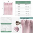thumbnail image 6 of Pink Balloon Curtains for Living Room/French Door, Modern Abstract Art Ombre Striped Tie Up Curtains 63 Inch Length Energy Saving Kitchen Curtains Shades for Windows 42"x63", 6 of 8