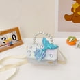 thumbnail image 5 of Girls Messenger Kids Pearl Shoulder Handbag Cute Lace Bow Crossbody Purse, 5 of 5