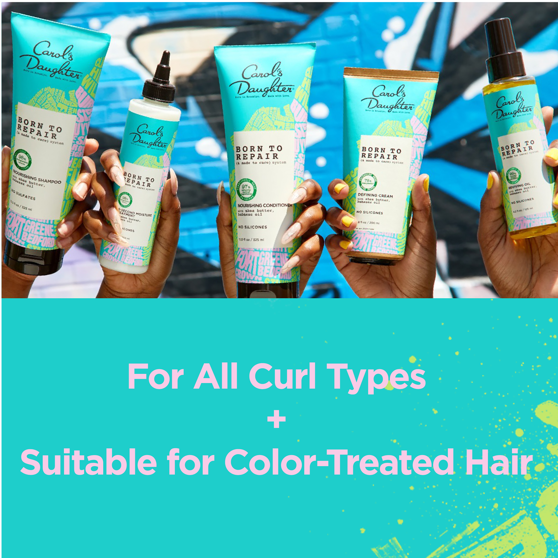 Carol's Daughter Born to Repair Reviving Nourishing Hair Oil, for Curly Hair, with Shea Butter, 4.2 fl oz