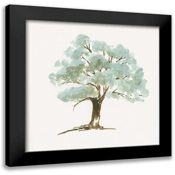 Goldberger, Jennifer 12x12 Black Modern Framed Museum Art Print Titled - Mint Tree I