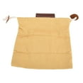 thumbnail image 1 of Bolsa De Forraje De Lona De Cuero, Bolsa De Forraje Plegable Portátil Regalo Resistente Al Desgaste Para Acampar Para La Recolección De Frutas ANGGREK Caqui, 1 of 8