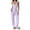 Purple, variant on Blmnix Pajamas for Women 2 Piece Pajama Set Sleepwear Sets Sexy Pajamas Pajama Pants Pink Square Neckline Sleeveless Long Soft Pajama Set for Women,M