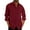 Burgundy, variant on Men's Linen Cotton Shirt Button Up Solid Soft Lightweight Point Collar Casual Beach Thin Loose Fit Long Sleeve Button Down Shirts Grey X-Large