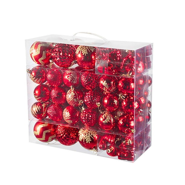 Adorno navideño brillante Wonderland de 116 piezas para interiores y exteriores, ideal para decorar el árbol de Navidad, bodas, cumpleaños, Halloween, Acción de Gracias y fiestas navideñas.