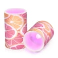 thumbnail image 7 of Yayeee Flameless Candles with Remote Flickering Battery Operated Multi Color Changing, Pink Grapefruit Slices, 7 of 7