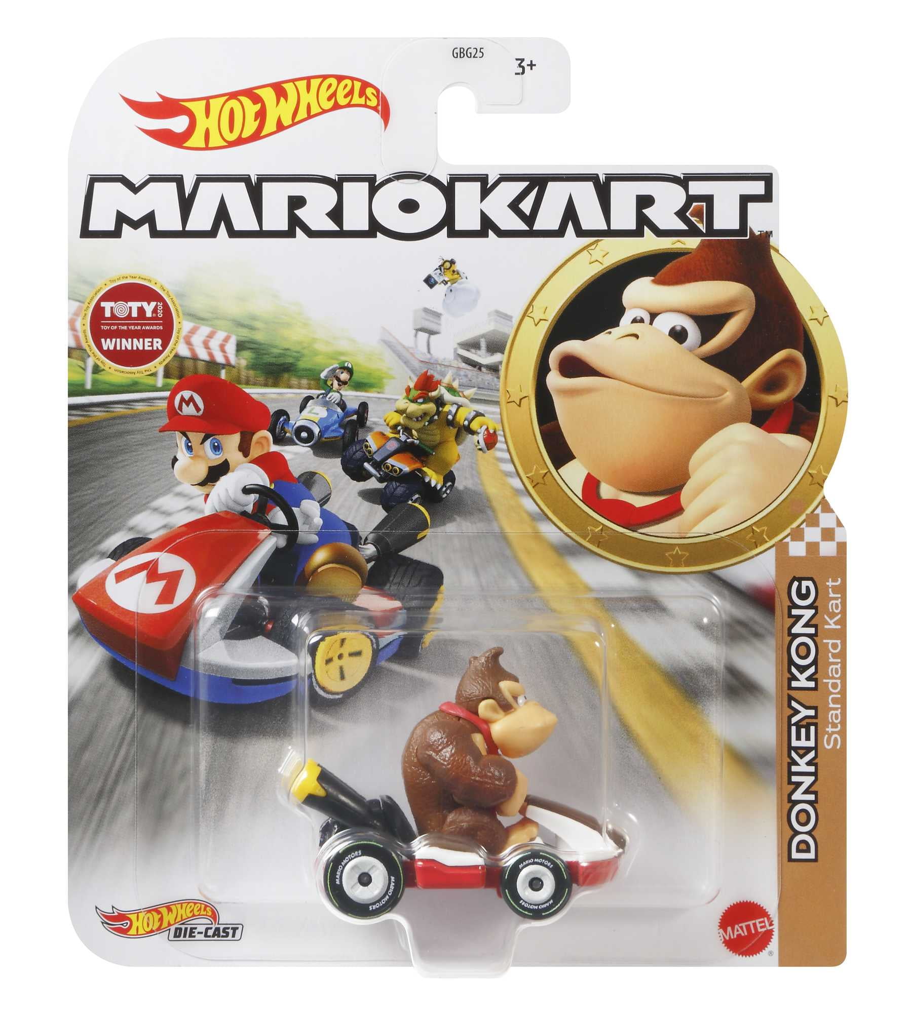 Mini-véhicule Donkey Kong Standard Kart Hot Wheels à l’échelle  1:64