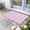 Pink Plum, variant on Purple Door Mat Indoor Outdoor, Grid Checkered Plaid Gingham Lattice Trellis Non Slip Welcome Mat with Rubber Backing, Absorbent Fabric Front Door Mats Entryway Rug for Home Patio Entrance 24"x36"