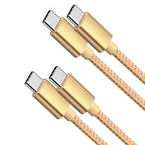 Car Carplay Cable for iPhone 15/16e/16 Pro Max/Plus Cable 2Pack USB C to USB C for CarPlay USBC Cord, iPad Pro/Air, Samsung, Pixel, Android Accessories Charging Wire Type-C Car Charger Cord 10FT Gold