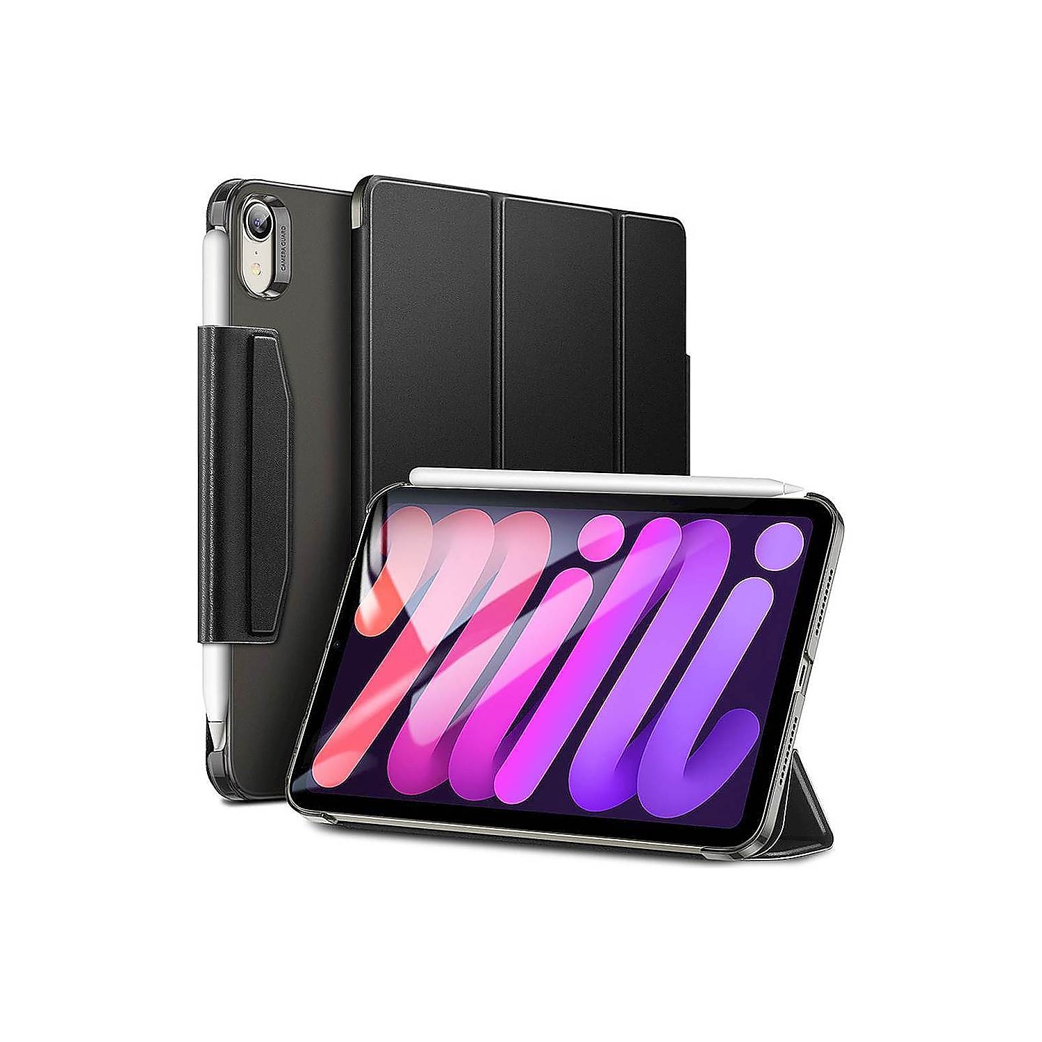 SaharaCase ESR Folio Case for Apple iPad mini A17 Pro & 6th Generation 2021 Black (TB00041)