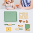 thumbnail image 4 of Juego de cocina y hornear Hugo 10 piezas madera juguete artesanal Montessori Juegos de imaginación en la cocina, 4 of 10