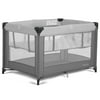 Dream on Me Zazzy Portable Play yard with Bassinet, Gray, Unisex