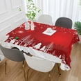 thumbnail image 4 of GZHJMY Christmas Tree Snowman Rectangle Tablecloth for Kitchen Dining Room Party Table Cover Home Decor 60"(W) x 108"(L), 4 of 7