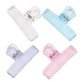 thumbnail image 4 of 4Pcs Clear Acrylic Paper Clip Acrylic Paper Clamp for Food Bag Photo File Receipt Drawing Board Kitchen Office Use, 4 of 8