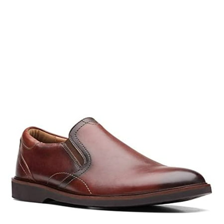 

Clarks Men s Malwood Easy Loafer Brown Leather 7.5