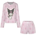 thumbnail image 4 of Kuromi And My Melody Women Pajamas Set Loungewear Sleepwear 2 Piece PJ Sets, 4 of 7