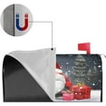 thumbnail image 5 of Merry Christmas Gnome Xmas Gifts Winter Snowflakes Mailbox Covers Magnetic Christmas Post Box Cover Wraps Large Size 25.5x21 Inches for Garden Yard Decor, 5 of 6