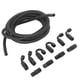 thumbnail image 1 of Manguera de combustible y aceite de 5 metros, accesorio AN6‑6AN, adaptador de extremo recto trenzado de nailon de acero inoxidable, 45°, 90°, 180°, 1 of 12