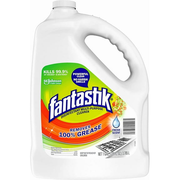 Fantastik All-Purpose Cleaner Refill, Fresh Scent, 128 oz