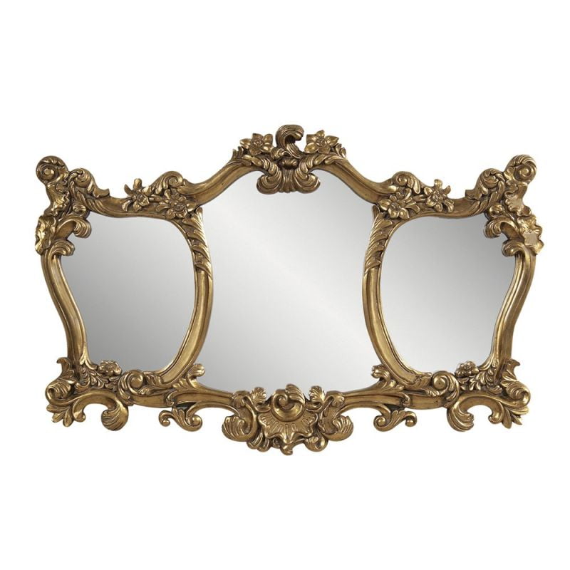 Bassett Mirror Company Donatella Wall Leaf 55w 36h Com Donatella Wall Mirror Leaf 55w 36h, Bassett Mirror Antique Gold Leaf Flooring