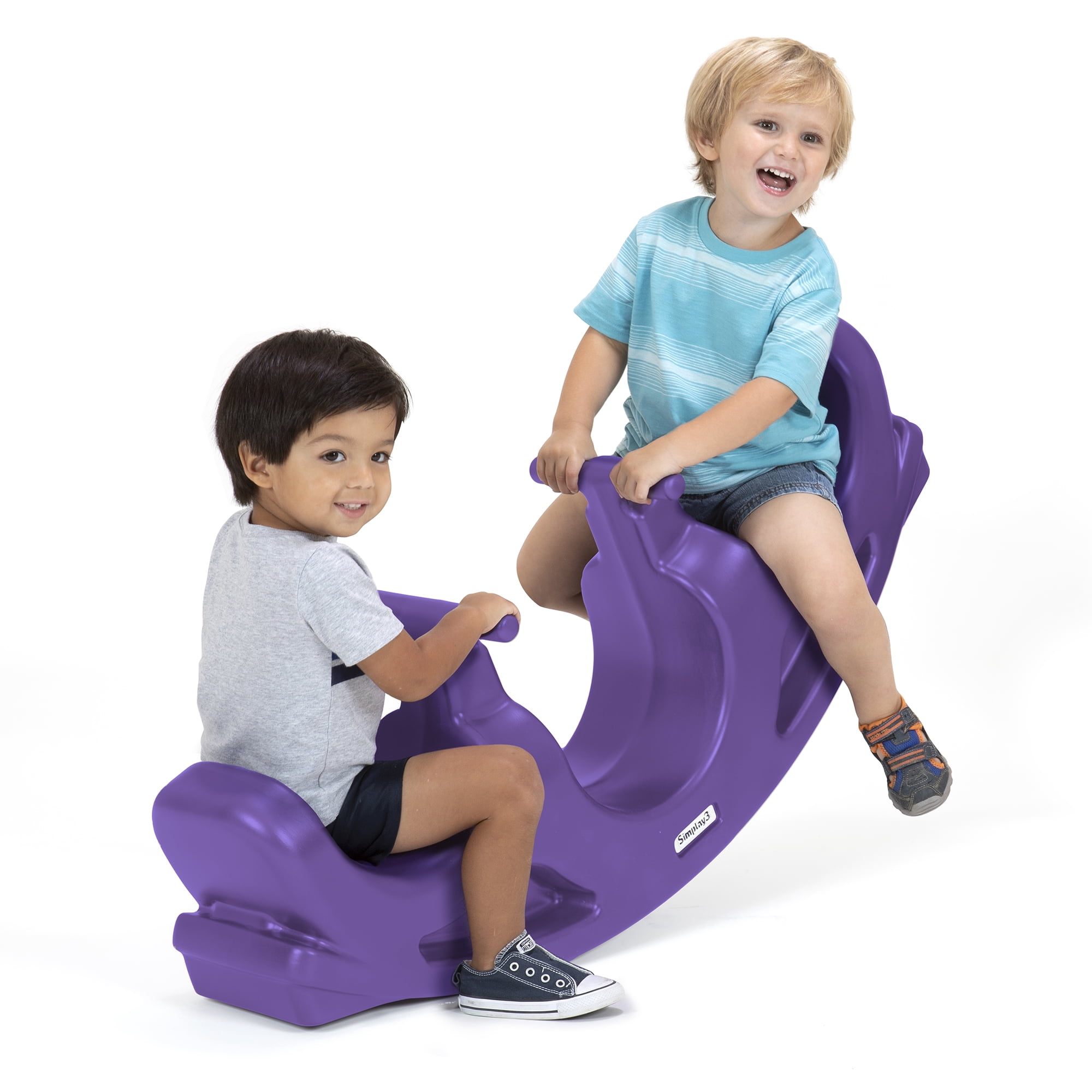 Simplay3 Rock & Roll Reversible Teeter Totter & Crawling Tunnel, Majestic Purple