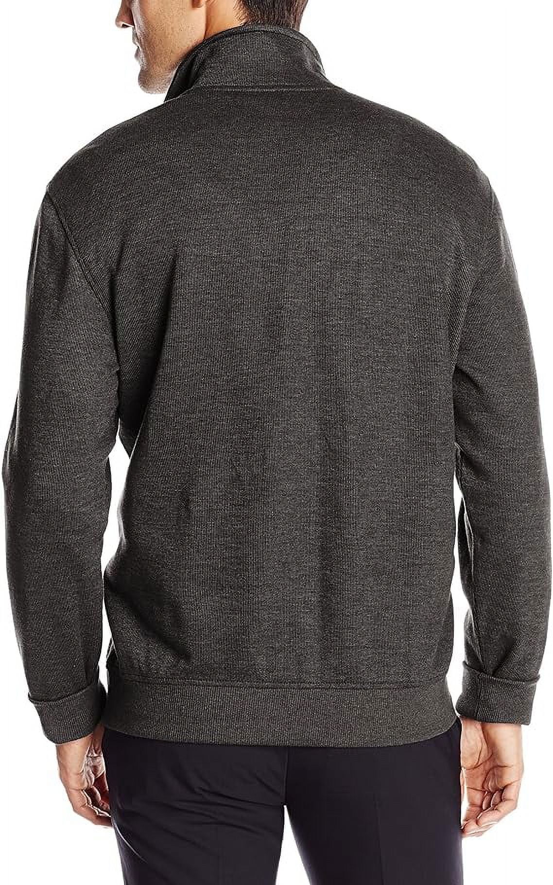 Van Heusen Men's Modern French Rib Long Sleeve 1/4 Zip Sweater