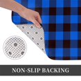 thumbnail image 3 of Kdxio Buffalo Plaid Blue Black,16" x 24", Non-Slip Front Door Mats,Outdoor Welcome Mat Washable, 3 of 9