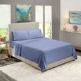 thumbnail image 5 of Clara Clark Twin XL Size Bed Sheets Set - Deep Pocket College Dorm 3 Piece Sheet Set - Hotel Luxury Soft Double Brushed Microfiber, Steel Blue, 5 of 7