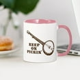 thumbnail image 3 of CafePress - Banjo Keep On Pickin' Mug - 11 oz Ceramic Mug - Novelty Coffee Tea Cup, 3 of 4