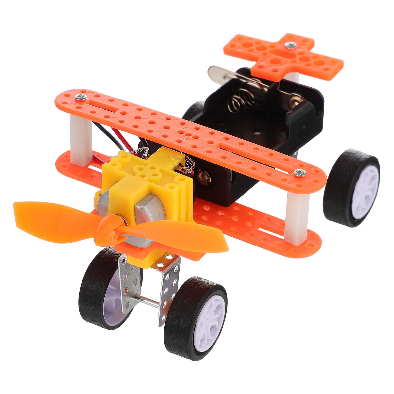 1 Set DIY Plastic Airplane Toy Simulated Plane Model Kids Toy (without Battery)