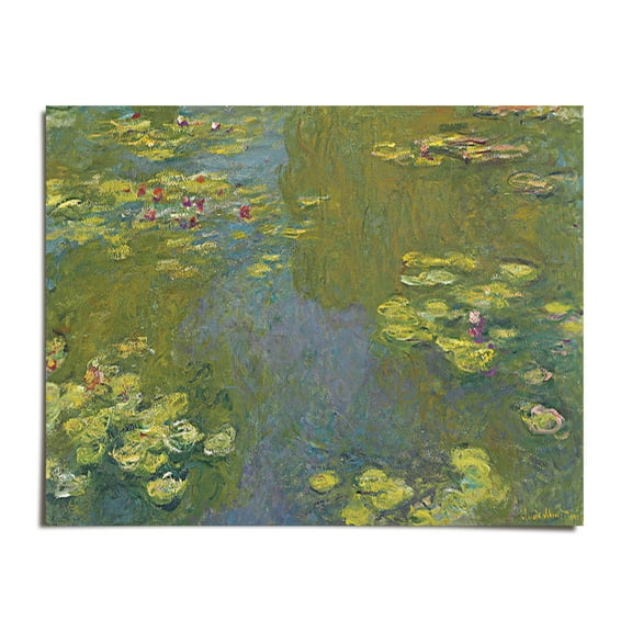 The Waterlily Pond, Le bassin aux nympheas, 1919 - Claude Monet - 8x10 - Wall Art Print - UNFRAMED