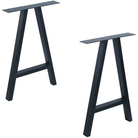 Mbqq Furniture Legs 28 Height 17 7 Wide Rustic Decory A Shape Table Heavy Duty Metal Desk Dining Industrial Modern Diy Iron Bench 2 Pcs Canada Wide Rustic Decory A Shape Table Legs, How Wide Should Table Legs Be